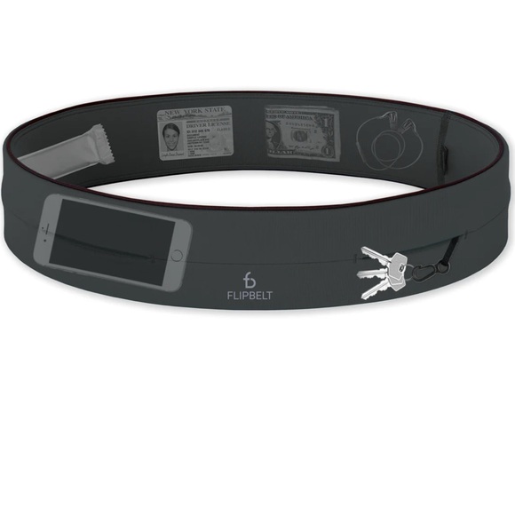 FlipBelt Black Classic Running Belt - Picture 3 of 9